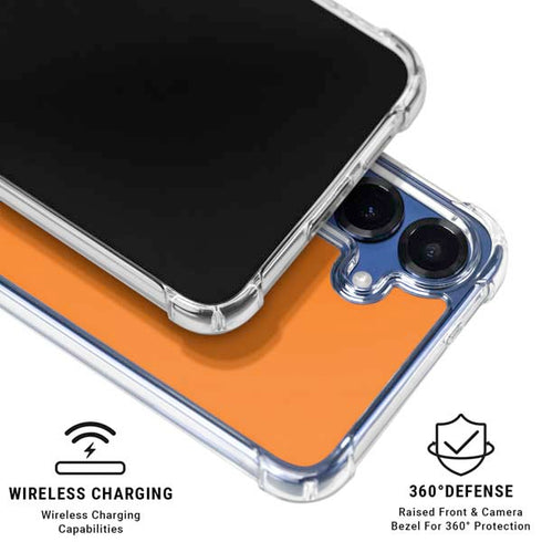 Orange Galaxy S25 Clear Case